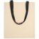 Bolsa algodón asas largas a color 105 g/m2 Negro detalle 5