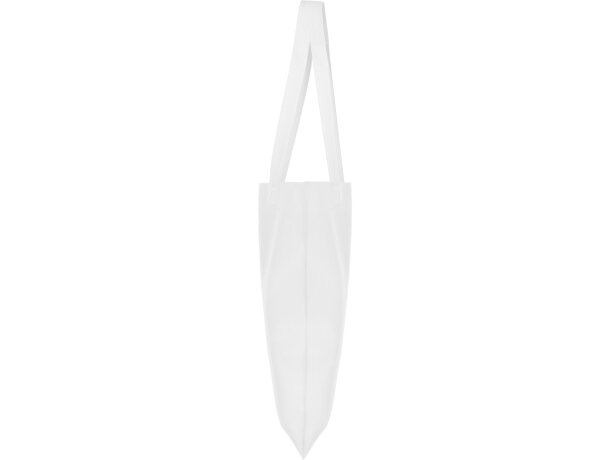 Bolsa tejido no tejido polipropileno sin fuelle 80 g/m2 Blanco detalle 7