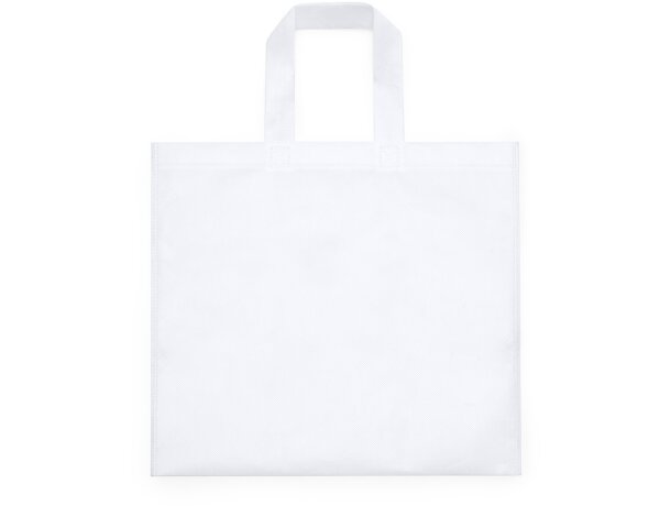 Bolsa non woven Paku sublimada 38x35 cm asas reforzadas blanca Blanco detalle 4