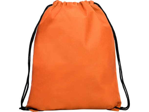 Mochila de cuerdas diversos colores non woven 80 g/m2 Calao Naranja detalle 23