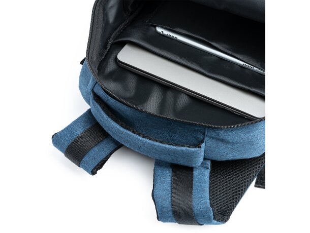 Mochila infantil rPET 600D Gregor Negro detalle 2