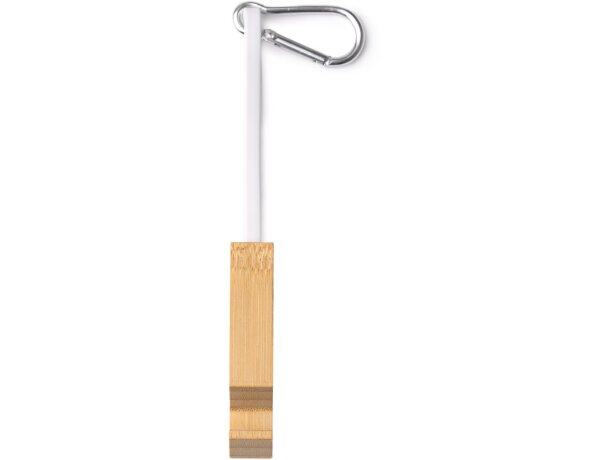 Cable Boeme crudo bambú 4 en 1 con soporte smartphone Crudo detalle 4