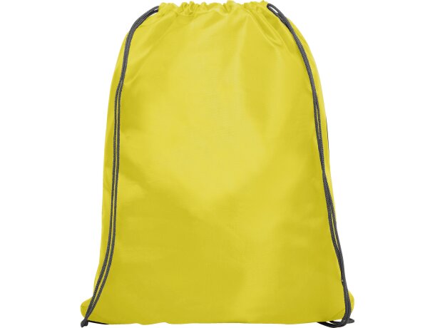 Mochila de cuerdas personalizada poliéster 70 g/m2 Ninfa Amarillo detalle 13