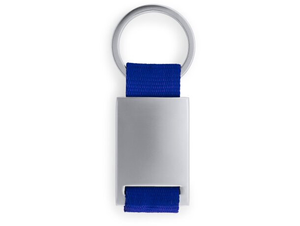 Llavero con nombre metálico con cinta de poliéster Mineral Royal detalle 10