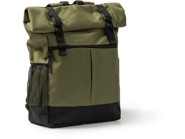 Mochila deportiva con asas acolchados en poliéster 900D 220 g/m2 Dodo Verde militar detalle 6