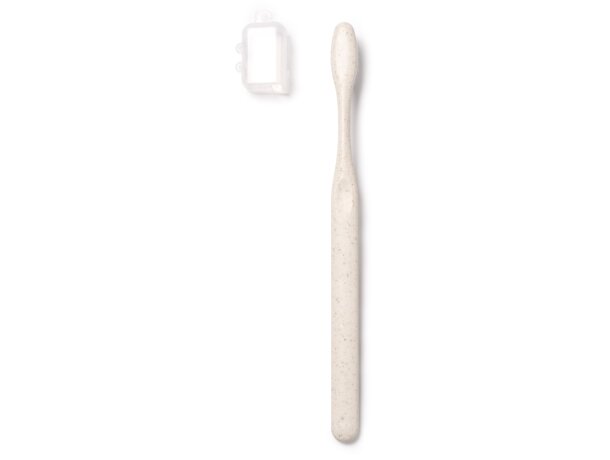 Cepillo de dientes Lemar en fibra de trigo con cerdas suaves Crudo detalle 3