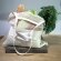 Bolsa ecológica unisex asas largas algodón 180 g/m2 Leaf Crudo detalle 1