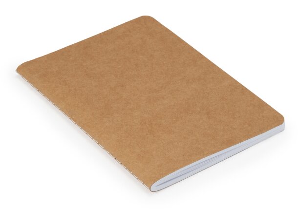 Libretas ecológicas personalizables Saler A6 cartón reciclado 60 hojas Crudo detalle 2