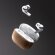 Auricular abs reciclado con detalles en corcho natural Folk Blanco detalle 1