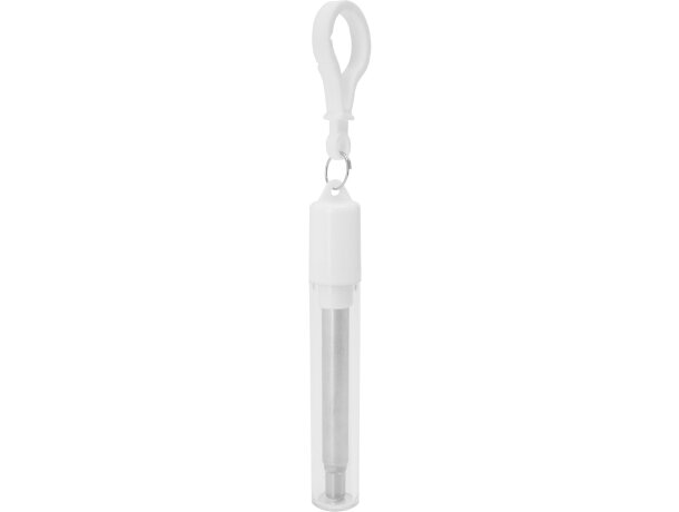 Pajita ecologica personalizable Ladas extensible reutilizable acero inoxidable 304 Blanco detalle 4