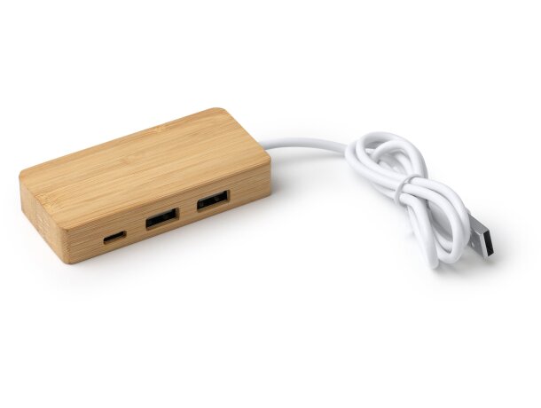 Puerto USB NEPTUNE Madera detalle 3