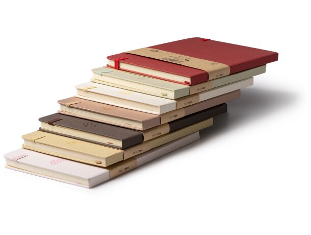 Libreta Fruti con tapas de restos de frutas recicladas Cereza detalle 4