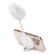 Ventilador de mano Denison recargable con mosquetón Blanco detalle 1