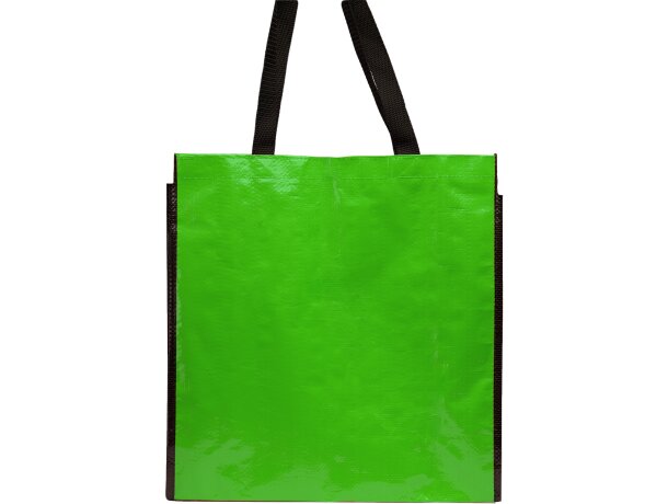 Bolsa para la compra barata polipropileno laminado brillante Coast Verde helecho detalle 10