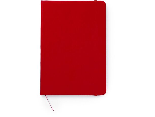Bloc de notas con tapa rígida de polipiel A6 Ardak Rojo detalle 11