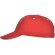Gorras béisbol cierre velcro de algodón 260 g/m2 Panel Rojo detalle 51