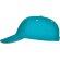 Gorras béisbol cierre velcro de algodón 260 g/m2 Panel Turquesa detalle 27