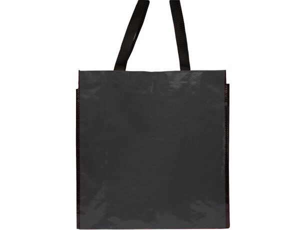 Bolsa para la compra barata polipropileno laminado brillante Coast Negro detalle 7
