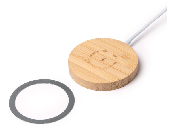 Cargador usb inalámbrico magnético Matrix Crudo detalle 2