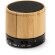 Altavoz con bluetooth de bambú Nervo Blanco detalle 4