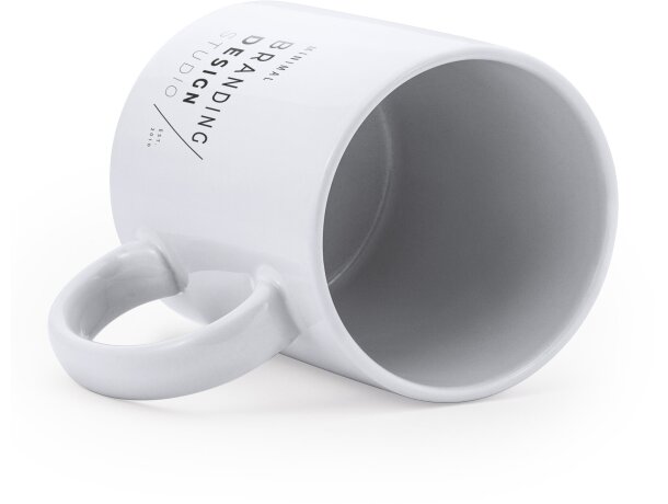 Tazas personalizadas cerámica para 370ml Yuca Blanco detalle 3