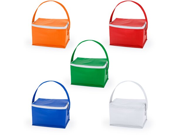 Bolsa térmica con cremallera de pvc Tibu Blanco detalle 1