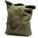 Bolsa ecológica asas largas de tela de cañamo 200 g/m2 Mafil Negro detalle 3