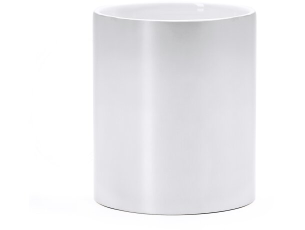 Tazas en plata y oro de cerámica Zala Plata detalle 5
