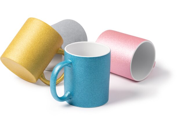 Taza de cerámica Fiona con efecto purpurina brillante 350ml Royal claro detalle 5