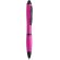 Bolígrafos con puntero táctil giratorio de plástico tinta azul Taiga Fucsia