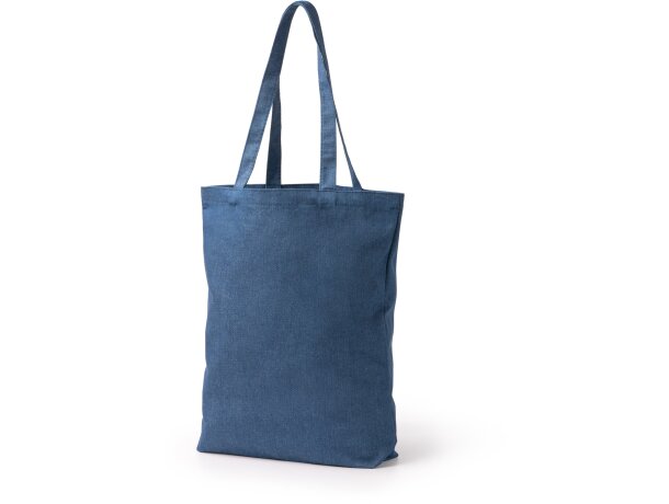 Bolsa de la compra tejido vaquero reciclado asas largas Vaquero detalle 1