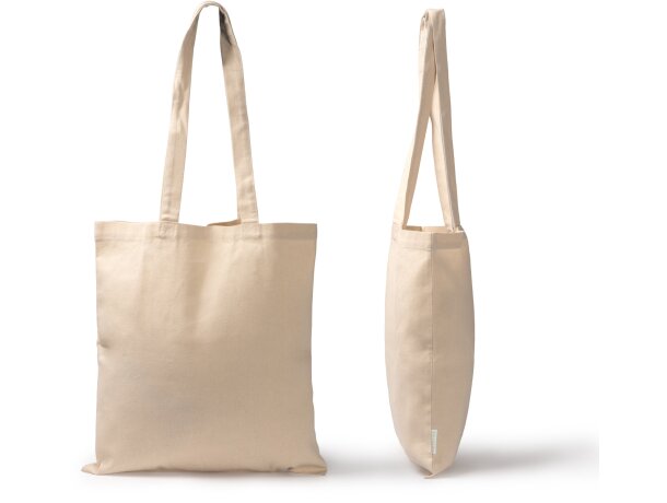 Bolsa algodón orgánico Keon natural 220 g/m² Crudo detalle 1