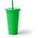 Vaso Baky con pajita en PP reciclado 710 ml Verde helecho