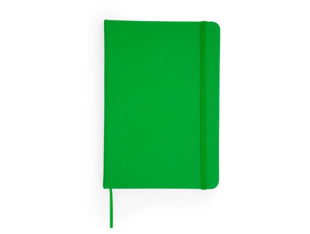 Bloc de notas A6 con tapa rígida polipiel Coral Verde helecho detalle 10