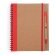 Libretas de anillas con tapa rígida cartón reciclado Rojo detalle 18