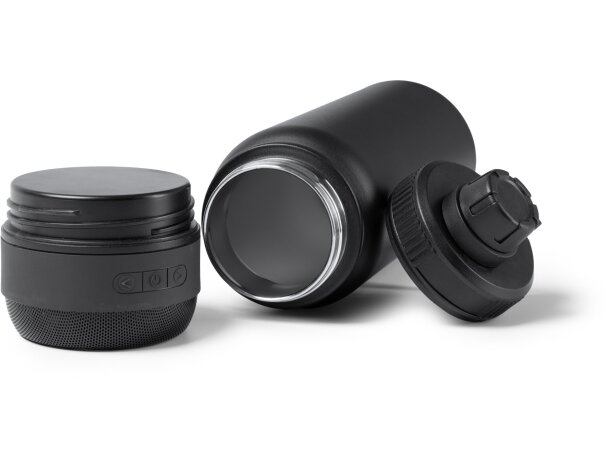 Bidón térmico con altavoz bluetooth extraíble NUFRIK 650ml Blanco detalle 3
