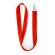 Lanyards baratos poliéster Host Rojo detalle 16
