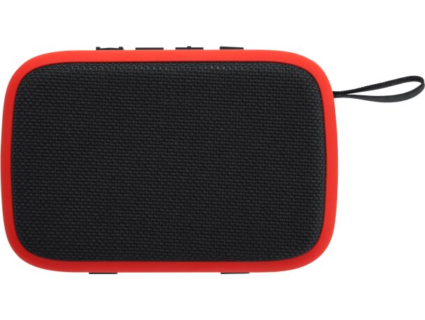 Altavoces inalámbrico de goma bicolor Armin Rojo detalle 11