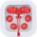 Auriculares con conexion jack 3.5 de plástico Aoki Rojo detalle 8
