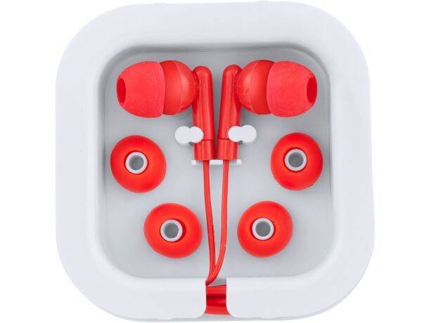 Auriculares con conexion jack 3.5 de plástico Aoki Rojo detalle 8
