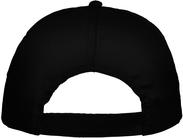 Gorra básica con logo a personalizar Negro detalle 9