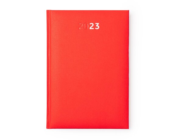 Agenda para profesores promocional Horus con cubierta acolchada y mapas Rojo detalle 14