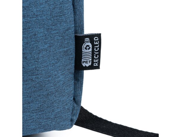 Mochila infantil rPET 600D Gregor Negro detalle 3