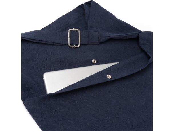 Bolsa petate Torla algodón reciclado con asa ajustable Blanco detalle 4