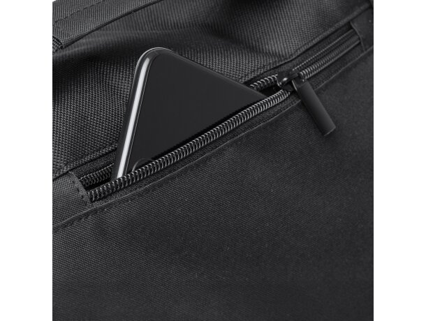 Nevera portátil Gavins con aislamiento térmico y RPET reciclado Negro vigore detalle 1