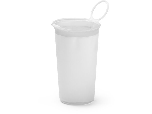 Vaso de plástico plegable de tpu 230ml Track Blanco detalle 6