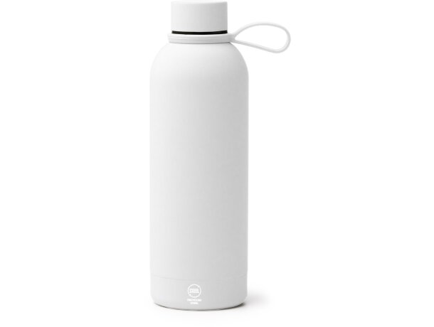 Bidón Sivas de acero inoxidable reciclado 500ml con asa Blanco detalle 5