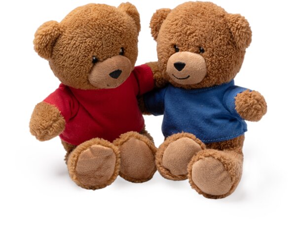 Peluche Koda con camiseta personalizable de poliéster Blanco detalle 1