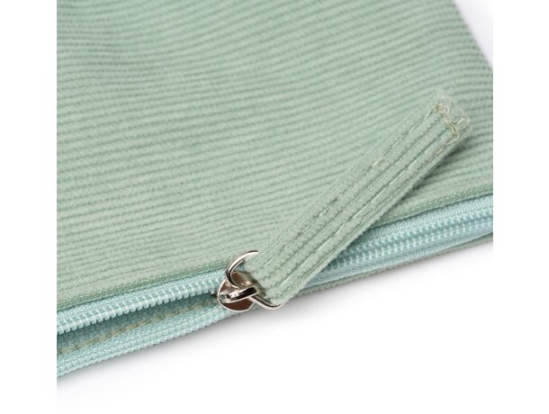 Monedero pana cremallera compacto Dake Negro detalle 2