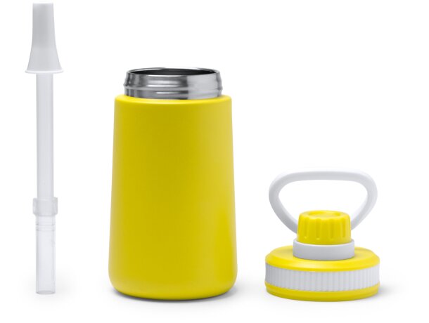 Bidón Pumba de acero inoxidable con doble pared aislante 350ml Blanco detalle 2